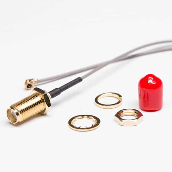 IPX轉SMA線材灰色RF1.13灰色射頻同軸線焊180度SMA母頭11牙(前穿墻防塵) IPX轉SMA線材灰色RF1.13灰色射頻同軸線焊180度SMA母頭11牙(前穿墻防塵)