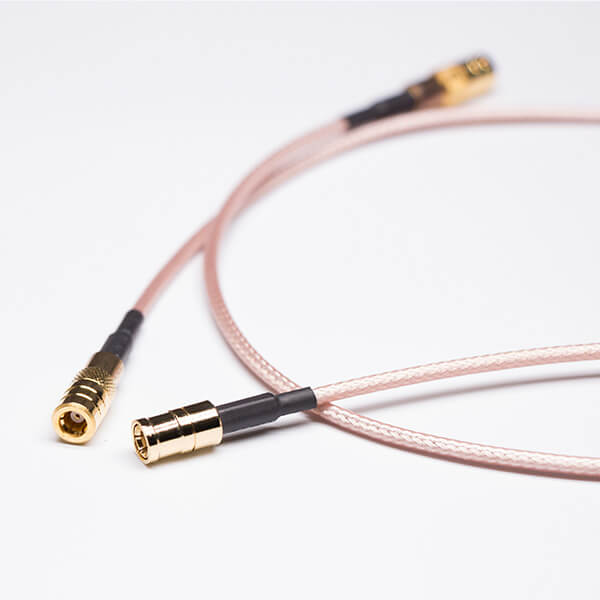 SMB端口180度母座兩頭焊接RG316棕色同軸線纜 SMB端口180度母座兩頭焊接RG316棕色同軸線纜