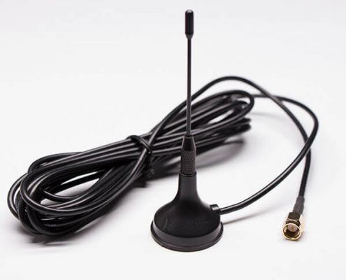 吸盤天線3Gwifi天線組件接RG174黑色同軸線焊SMA公頭