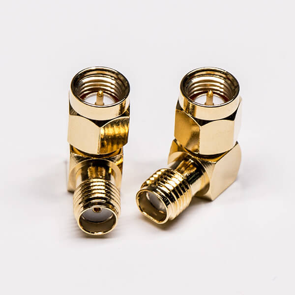 7-4 sma公轉母接頭鍍金彎式連接器